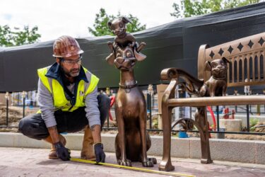 Disneyland Paris Shares Look at 101 Dalmatians Statues in Disney Adventure World