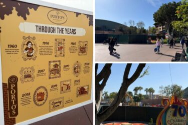 Porto’s Bakery Poster, Scrim Walls Added Around Demolition of Former La Brea Bakery