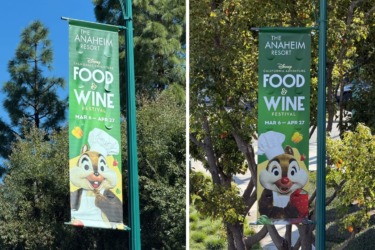 2026 California Adventure Food & Wine Festival Banners Appear Around Disneyland Resort