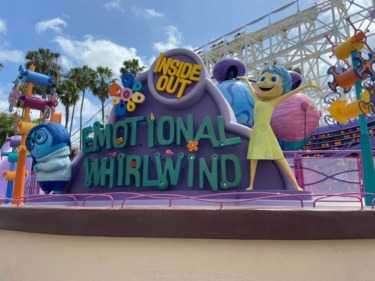 Inside Out Emotional Whirlwind Closed for Refurbishment at Disneyland Resort