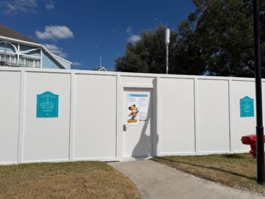 Construction Walls Surround DVC Pool at Disney’s Beach Club Resort