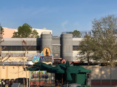 Wait Time Signs and Awning Removed at Former Star Wars Launch Bay in Animation Courtyard