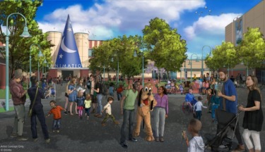 New Animation Courtyard Construction Permits Filed for Signage Installation in Hollywood Studios