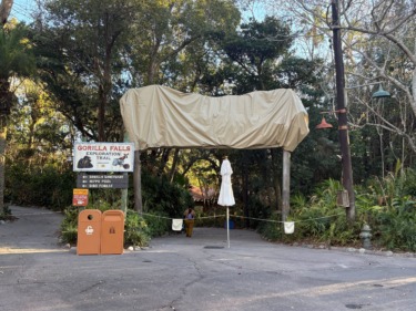 Entrance Sign Covered as Rafiki’s Planet Watch is Now Closed at Animal Kingdom