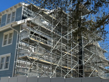 Siding Removed During Disney’s Beach Club Resort Refurbishment