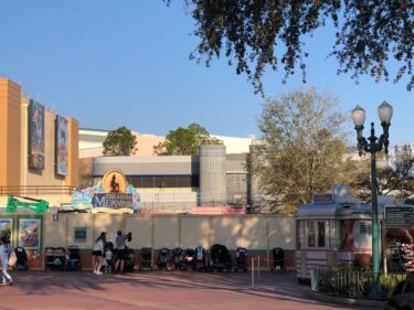 Red Scrim Added to Animation Courtyard Construction at Disney’s Hollywood Studios