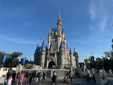 Construction Vehicles Arrive at Magic Kingdom for Cinderella Castle Painting