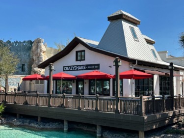 CrazyShake by Black Tap Sign Installed in Disney Springs