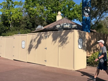 PHOTOS: Construction Walls Now Surround EPCOT’s Refreshment Port
