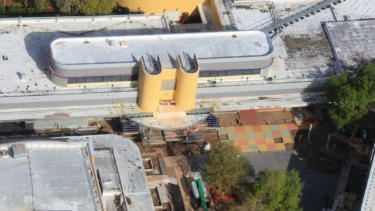 Aerial Update Shows Construction Progress in Animation Courtyard at Disney’s Hollywood Studios
