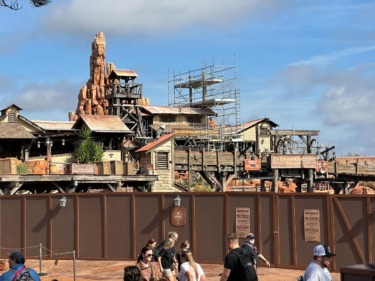 New Pavement Visible at Big Thunder Mountain Railroad at Walt Disney World