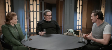 Grogu Joins a Roundtable for ‘The Mandalorian and Grogu’ with Pedro Pascal, Jon Favreau and Sigourney Weaver
