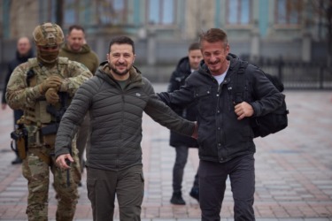 Volodymyr Zelenskyy Posts Image With Sean Penn In Ukraine Soon After Actor’s Oscar Win: “We Know What A True Friend Is”