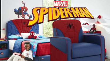 New Swivel Chair Added to Rooms To Go Kids’ Spider-Man Bedroom Collection