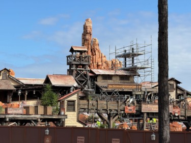 Queue Work and More Themed Pavement at Big Thunder Mountain Railroad at Walt Disney World