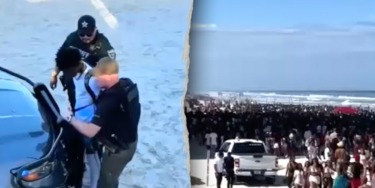 Video shows panicked Spring Break crowds fleeing beach hotspot after reports of five weekend shootings