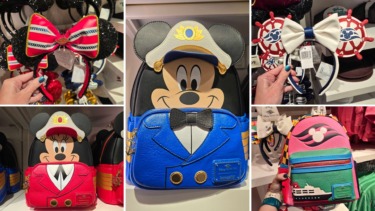 Captain Minnie & Mickey Disney Cruise Line Loungefly Backpacks and Ear Headbands