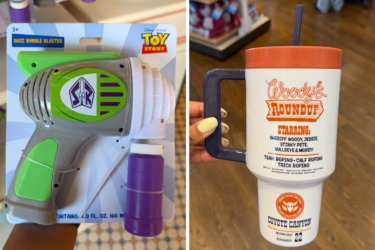 Buzz Lightyear Bubble Blower Inspired by New Ride & Woody’s Roundup Tumbler at Disneyland