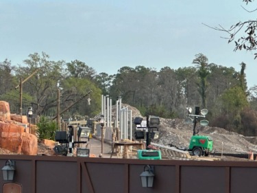 Metal Beams Installed at Big Thunder Mountain, Construction Continues at Piston Peak