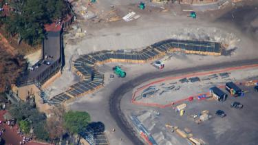 FIRST LOOK: Concrete Pours Begin for Cars Frontierland Expansion Project at Magic Kingdom