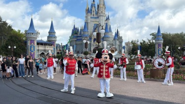 Mickey Mouse Joins Main Street Philharmonic at Magic Kingdom