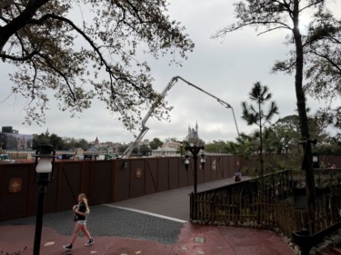First Concrete Poured in Piston Peak National Park at Magic Kingdom