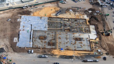 New Aerial Photos Show Major Progress on Monstropolis Roller Coaster at Disney World