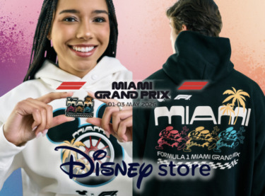 Disney x Formula 1 Miami Grand Prix Merch Brings Colorful, Race-Day Style to Disney Store
