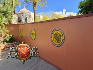 Demolition Work Starting in Lost Continent at Islands of Adventure