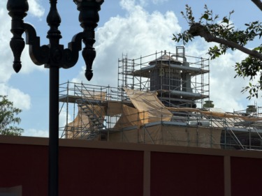 Scrim and Scaffolding Grow Further at Monstropolis Construction Site in Hollywood Studios