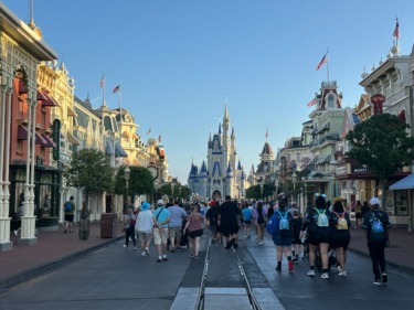 ‘Make it Blue!’ Cinderella Castle Tower Repainting Moves to Left Side