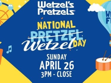 Free Pretzel from Wetzel’s Pretzels on April 26 for National Pretzel Day, Including Disney Resort Locations