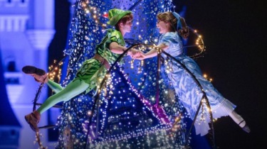 Peter Pan and Wendy Take Flight in Disney Starlight Parade at Magic Kingdom