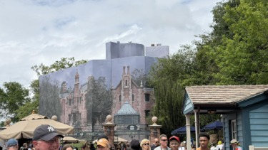 Closer Look at the Construction for the Haunted Mansion Exterior Refurbishment
