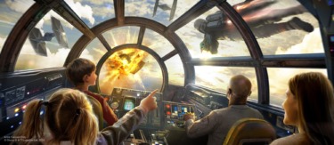 Attraction Poster for Millennium Falcon: Smugglers Run ‘The Mandalorian and Grogu’