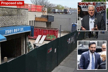 Bruce Blakeman slams ‘elitist’ Mamdani at site of controversial NYC homeless shelter