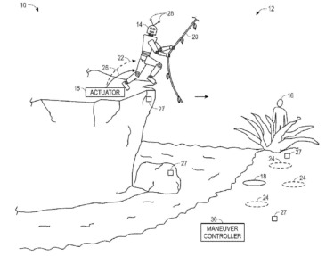 Universal proposes a self-correcting theme park robot