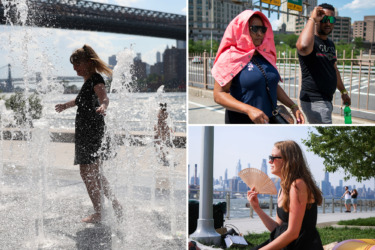 NYC’s temps to soar into triple digit burn next week — as summer heat will also roast eastern US