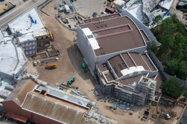 Aerial Photos Show Muppet Vision 3D Facade Being Stripped for Monstropolis Transformation