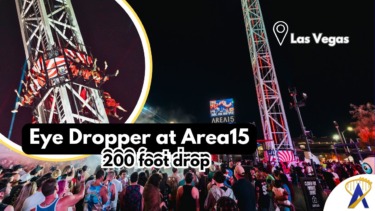 AREA15 opens 200-foot Eye Dropper thrill ride near Universal Horror Unleashed