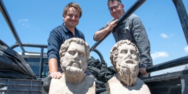 Archaeologists in Israel uncover 1,700-year-old Roman-era statues buried face down