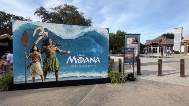 New Moana Live Action Movie Photo Op & Decorations at Disney Springs