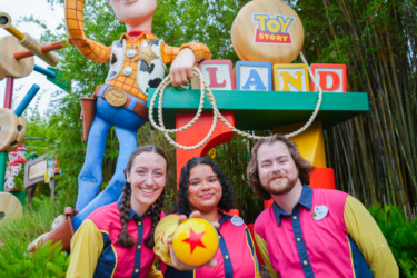 Toy Story Land Cast Members Celebrate Pixar and “Toy Story 5”