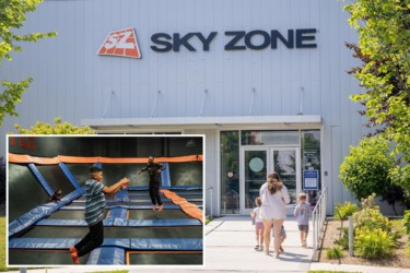 Mom enraged after adult climbs onto Sky Zone trampoline and collides with son, breaking his leg: suit