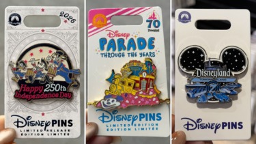 Disneyland Pin Tuesday: 250th Independence Day, Parade of Dreams, Tomorrowland Ride Vehicles