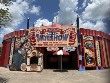 Pete’s Silly Sideshow Reopens Early at Magic Kingdom