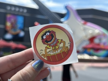 Animal Stickers at Rock ‘n’ Roller Coaster Starring the Muppets in Hollywood Studios