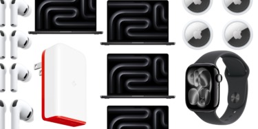 Deals: M5 Pro MacBook Pro 24GB $500 off, 48GB $400 off, Find My charger $40, AirPods, more
