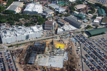 Monsters Inc Coaster Construction Reveals First Ride Scene at Disney World