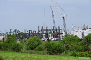 New Photos Show Monsters Inc Coaster Steel Structure Rising at Hollywood Studios